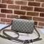 Gucci Petite GG mini shoulder bag 739722 Beige and ebony GG Supreme canvas