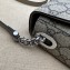 Gucci Petite GG mini shoulder bag 739722 Beige and ebony GG Supreme canvas