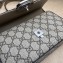 Gucci Petite GG mini shoulder bag 739722 Beige and ebony GG Supreme canvas