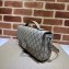 Gucci Petite GG small shoulder bag 739721 Beige and ebony GG Supreme canvas