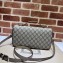 Gucci Petite GG small shoulder bag 739721 Beige and ebony GG Supreme canvas