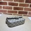 Gucci Petite GG Super mini bag 760194 Beige and ebony GG Supreme canvas