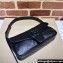 Gucci Aphrodite small shoulder bag 767226 leather Black with Brass hardware 2024