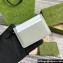 Gucci Card case with Gucci script 773428 leather Light Gray 2024