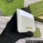 Gucci Card case with Gucci script 773428 leather Light Gray 2024