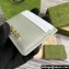 Gucci Card case with Gucci script 773428 leather Light Gray 2024