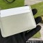Gucci Card case with Gucci script 773428 leather Light Gray 2024