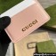 Gucci Card case with Gucci script 773428 leather Light Pink 2024