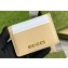 Gucci Card case with Gucci script 773428 leather Light Beige 2024