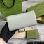 Gucci Continental wallet with Gucci script 772638 leather Light Gray 2024