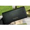 Gucci Continental wallet with Gucci script 772638 leather Black 2024