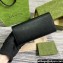 Gucci Continental wallet with Gucci script 772638 leather Black 2024