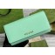Gucci Continental wallet with Gucci script 772638 leather Pale Green 2024