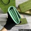 Gucci Continental wallet with Gucci script 772638 leather Pale Green 2024