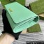 Gucci Continental wallet with Gucci script 772638 leather Pale Green 2024