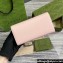 Gucci Continental wallet with Gucci script 772638 leather Light Pink 2024