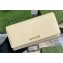 Gucci Continental wallet with Gucci script 772638 leather Light Beige 2024