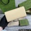 Gucci Continental wallet with Gucci script 772638 leather Light Beige 2024