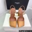 Amina Muaddi Heel 9.5cm Charlotte Pumps Satin Khaki 2024
