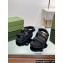 Gucci Double G sandals 771575 in Original GG canvas Black 2024