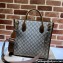 Gucci Tote bag with Interlocking G 723308 beige and ebony Supreme 2024