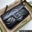 Gucci GG Marmont Super Mini shoulder bag 476433 leather Black with Brass hardware 2024