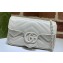 Gucci GG Marmont Super Mini shoulder bag 476433 leather White with Brass hardware 2024