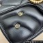 Gucci GG Marmont small shoulder bag 443497 Leather Black with small Double G studs 2024