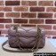 Gucci GG Marmont small shoulder bag 443497 Leather Nude Pink with small Double G studs 2024