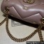 Gucci GG Marmont small shoulder bag 443497 Leather Nude Pink with small Double G studs 2024