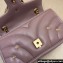 Gucci GG Marmont small shoulder bag 443497 Leather Nude Pink with small Double G studs 2024