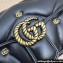 Gucci GG Marmont Mini shoulder bag 446744 Leather Black with small Double G studs 2024