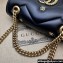 Gucci GG Marmont Mini shoulder bag 446744 Leather Black with small Double G studs 2024
