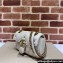 Gucci GG Marmont Mini shoulder bag 446744 Leather White with small Double G studs 2024