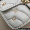 Gucci GG Marmont Mini shoulder bag 446744 Leather White with small Double G studs 2024