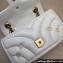 Gucci GG Marmont Mini shoulder bag 446744 Leather White with small Double G studs 2024