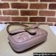 Gucci GG Marmont Mini shoulder bag 446744 Leather Nude Pink with small Double G studs 2024