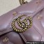 Gucci GG Marmont Mini shoulder bag 446744 Leather Nude Pink with small Double G studs 2024