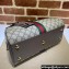Gucci Ophidia medium GG top handle bag with Web in beige and ebony GG Supreme 724575 2024