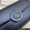 Gucci Petite GG continental wallet 762167 leather Black