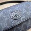 Gucci GG belt bag with Interlocking G 746300 Grey and black GG Supreme canvas 2024