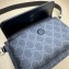 Gucci GG belt bag with Interlocking G 746300 Grey and black GG Supreme canvas 2024