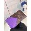 Louis Vuitton Monogram Canvas Coin Card Holder M82914 Purple 2024