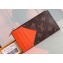 Louis Vuitton Monogram Canvas Coin Card Holder M82909 Orange 2024