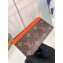 Louis Vuitton Monogram Canvas Coin Card Holder M82909 Orange 2024