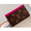 Louis Vuitton Monogram Canvas Card Holder PM M82873 Fuchsia 2024