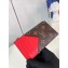 Louis Vuitton Monogram Canvas Coin Card Holder M82908 Red 2024