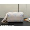 Louis Vuitton Monogram Empreinte leather Speedy Bandoulière 20 Bag M46397 creamy/Blue 2024