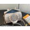 Louis Vuitton Monogram Empreinte leather Speedy Bandoulière 20 Bag M46397 creamy/Blue 2024