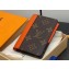 Louis Vuitton Monogram Canvas Pocket Organizer Wallet Orange 2024
